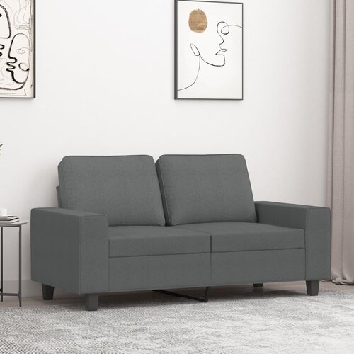 VidaXL Dvosed temno siv 120 cm blago Slike