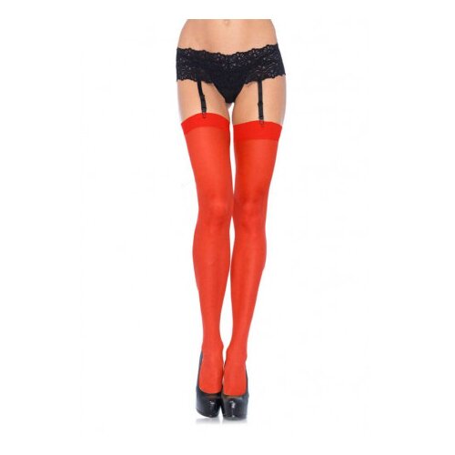 Leg Avenue sheer stockings - red - o/s - hosiery AV00899 Slike
