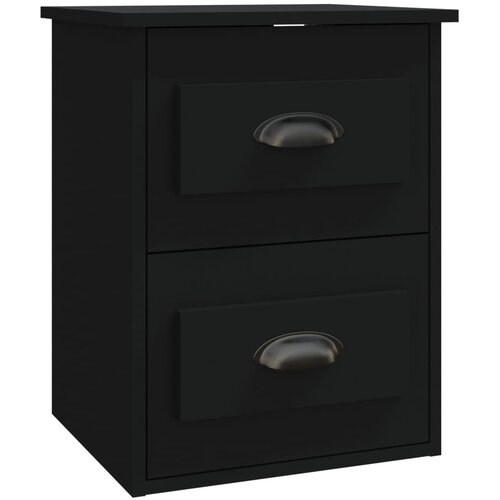 Maison Chic Stenska Nočna omarica - Nočna miza črna 41,5x36x53 cm, (21689102) Cene