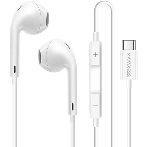 Oem Mayaxess, Žične USB-C slu&scaron;alke za Google Pixel 10 z vgrajenim mikrofonom, Bela, (5000231630) Cene