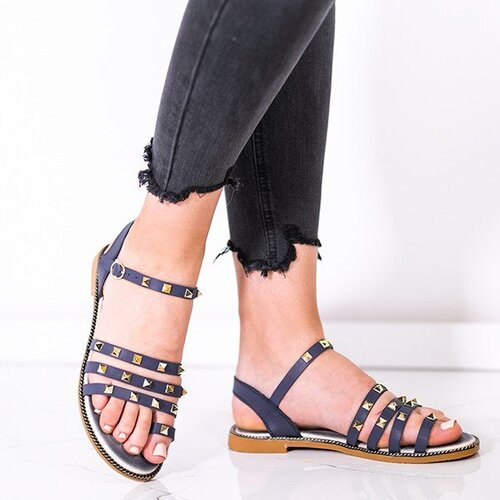 Resti Navy sandals with gold studs Sokoto - Footwear Cijene