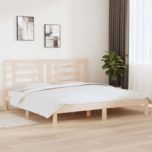  Posteljni okvir iz trdne borovine 200x200 cm, (20684730) Slike