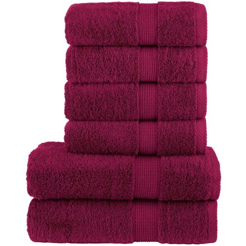  6-dijelni vrhunski set ručnika SOLUND bordo 600 gsm Cijene