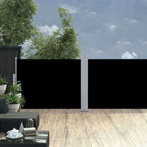  Uvlačiva bočna tenda 120 x 1000 cm crna Cene