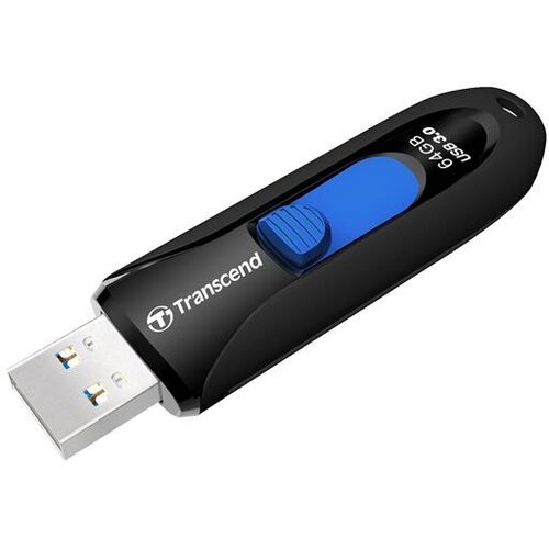 Transcend USB stik JetFlash&amp;reg; 790 64 GB crni/plavi TS64GJF790K USB 3.0 Slike