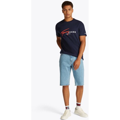 Tommy Jeans Mu&amp;scaron;ka Majica Kratkih Rukava Plava Slike