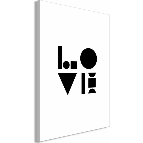 Slika - Black White and Love (1 Part) Vertical 80x120