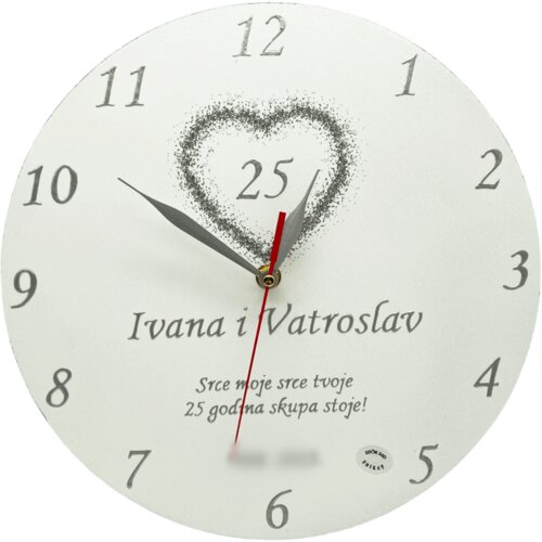  Personalizirana ura - darilo za 25. obletnico poroke Š17157 Cene