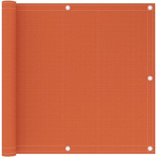 vidaXL Balkonsko platno oranžno 90x400 cm HDPE