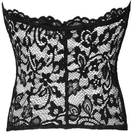 Noir Handmade - čipkasti korzet (crni) - L Cene