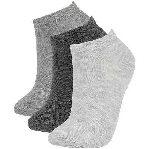 Defacto Women's Cotton 3 Pack Short Socks