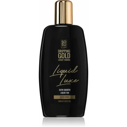 Dripping Gold Luxury Tanning Liquid Luxe samoporjavitvena voda za telo Ultra Dark 150 ml