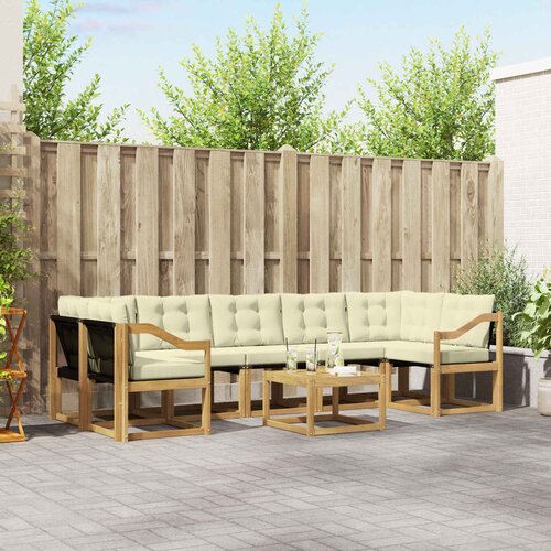  Set vanjskih sofa 8 kom. Bijela i krem Cene