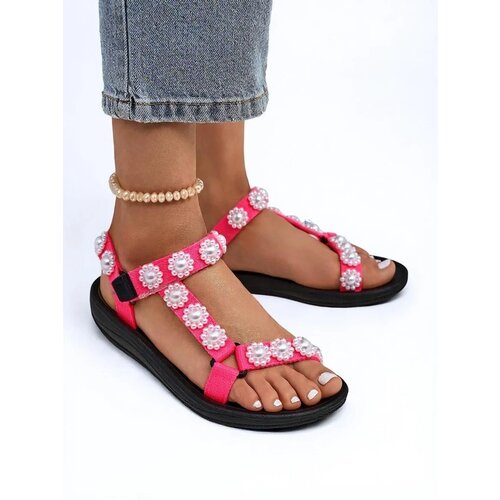 Resti Livia Rosa Sandals – Comfortable Women's Sandals with Pearl Rhinestones Cijene