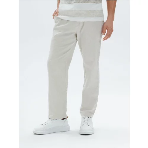 Sinsay muške hlače od mješavine lana 0835J-72X