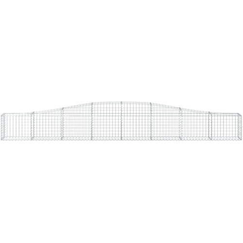  Lučne gabionske ko&amp;scaron;are 7 kom 400x30x40/60 cm pocinčano željezo Slike
