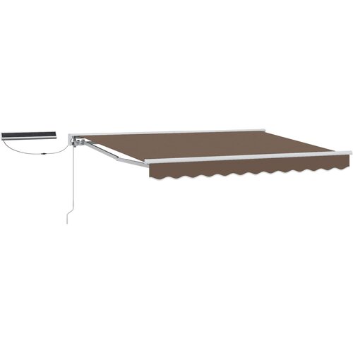 vidaXL Električni zložljiv senčnik Taupe 3,5 x 2 m, (5000252625) Cene