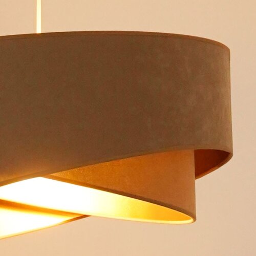  Brilagi - LED luster na sajli LYRA 1xE27/15W/230V braon/zlatna Slike