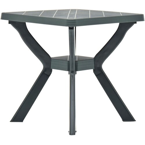 vidaXL Bistro miza zelena 70x70x72 cm plastika Cene
