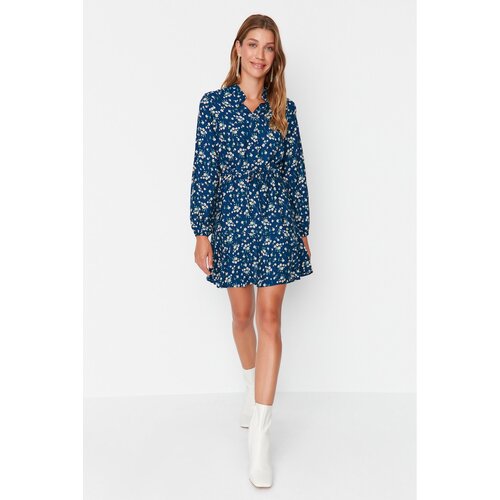 Trendyol Navy Blue Buttoned Dress Slike