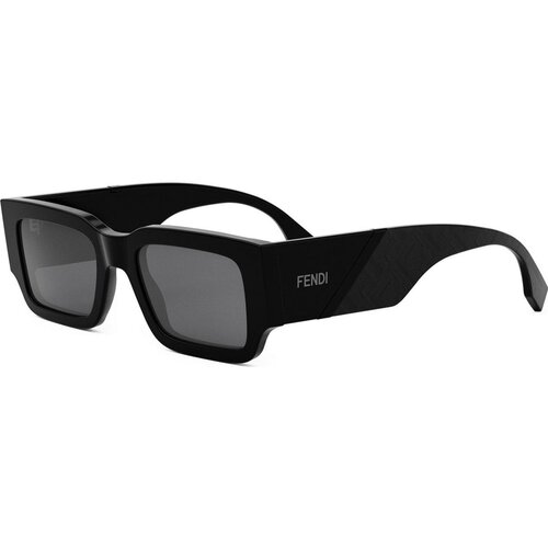 Fendi Diagonal Black Rectangular Sunglasses ONE SIZE (51) Črna/Siva Cene