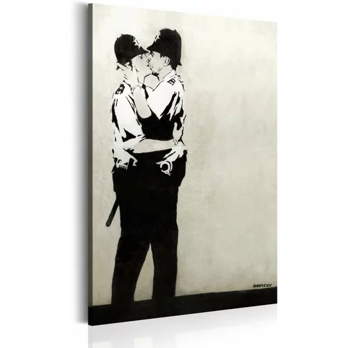  Slika - Kissing Coppers by Banksy 80x120