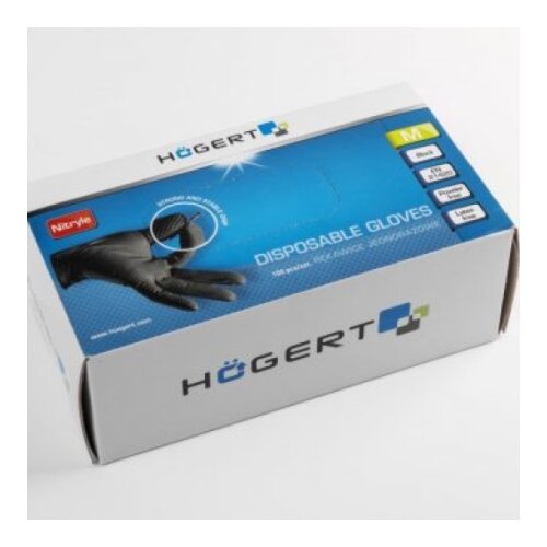 Hogert HT5K774 rukavice nitrilne crne, veličine L i XL, 100 komada ( HT5K774-L ) Cene