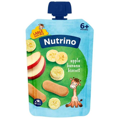 Nutrino voćna kaša od jabuke i banane sa keksom, 180g Cene