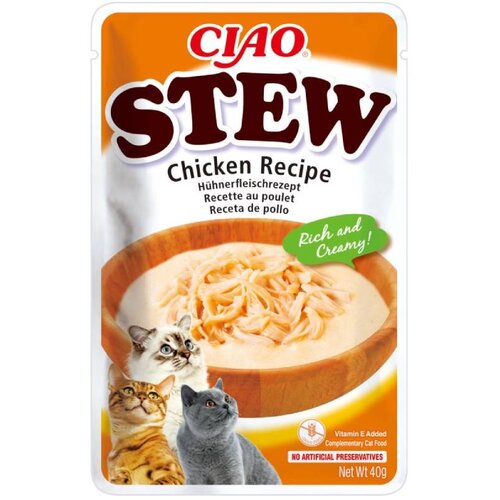Inaba stew paprikaš za mačke - Piletina 12x40g Slike