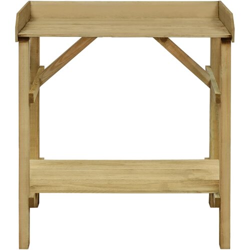  Vrtni stolić za sadnju od impregnirane borovine 75 x 40 x 90 cm Slike