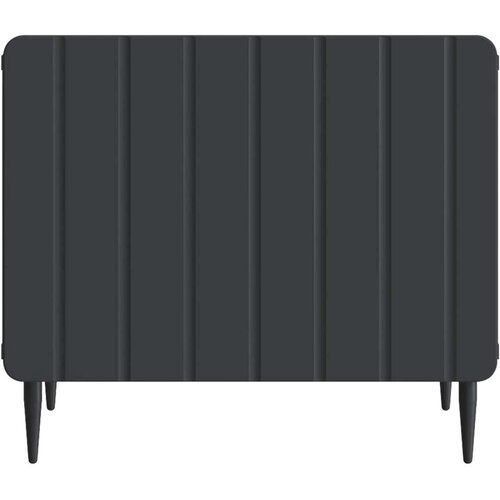 Stolić za kavu s ladicama Crna 49 x 50 x 42 cm Konstruirano drvo - Crna Slike