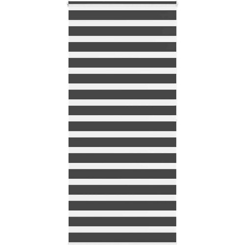 vidaXL Zavjesa zebra crna 115x200 cm širina tkanine 110,9 cm poliester Cene