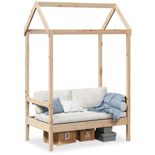 The Living Store Klop s streho 117,5x70x176,5 cm trdna borovina - Klop, (21836542) Cene