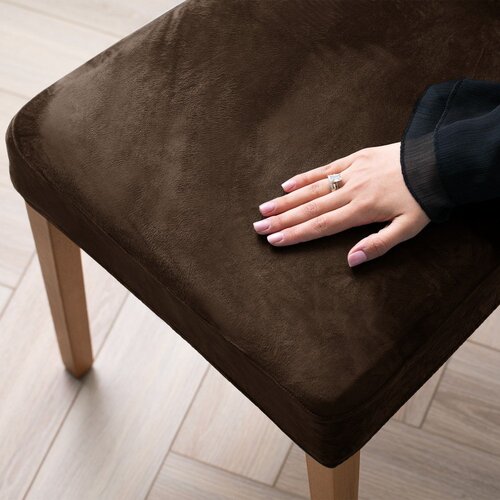 Restilo Rjava raztegljiva prevleka za stol 48 cm Sento &amp;ndash; Slike