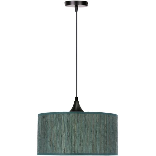 Candellux Lighting Tamno zelena viseća svjetiljka s tekstilnim sjenilom &amp;oslash; 30 cm Patti &amp;ndash; Slike