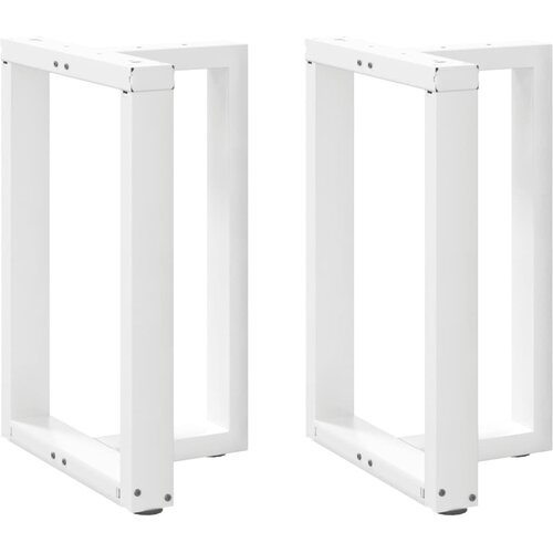  Noge za blagovaonski stol T-oblika 2 kom Bijele 60x35x(72-73) cm Čelik Cene