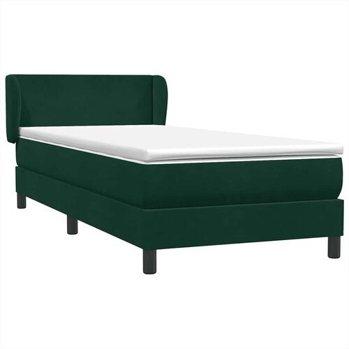 Box Spring krevet s madracem tamnozeleni 80x220 cm bar&amp;scaron;un Slike