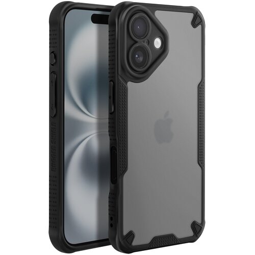 AVIZAR Ohišje za iPhone 16 Odporno na udarce Reinforced Corners Anti-puncture Matte Back, Črna, (5000015448) Cene