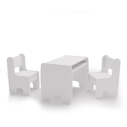 Kobi Furniture Komplet otroške mize in dveh otroških stolov - bela, (21960925) Cene