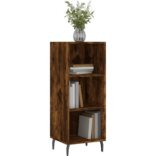  Komoda boja dimljenog hrasta 34,5x32,5x90 cm konstruirano drvo Slike