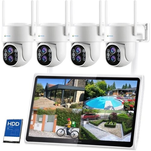  Set 4 smart kamere HD 4K + Monitor snimač BOLSET4AIKAM Cene