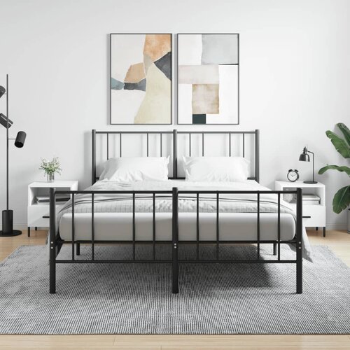 vidaXL Nočna omarica 2 kosa bela 40x35x47,5 cm inženirski les Cene
