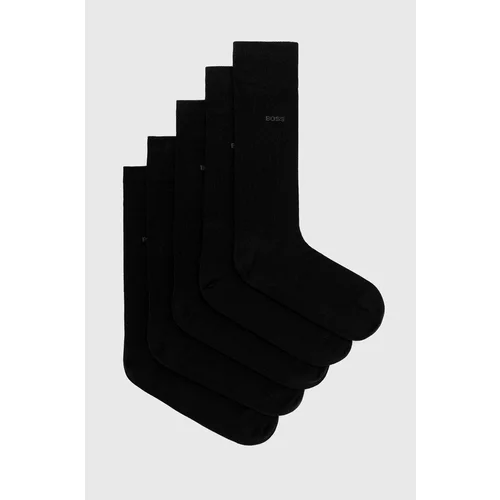 Boss Čarape (3-pack) za muškarce, boja: crna