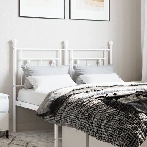  The Living Store Kovinsko vzglavje belo 120 cm - Vzglavje, (21442551) Cene