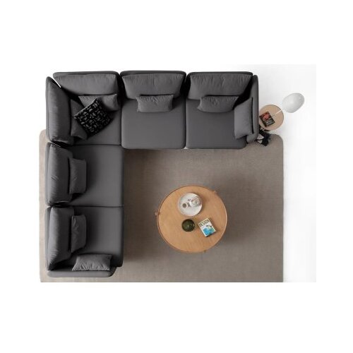 Atelier Del Sofa Kutna sofa Flexy L, 285 x 285 x 100 cm, Antracit Slike