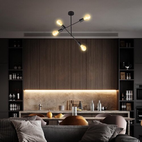  B.K. Licht 1343 - Luster na &amp;scaron;ipci 4xE27/60W/230V Slike