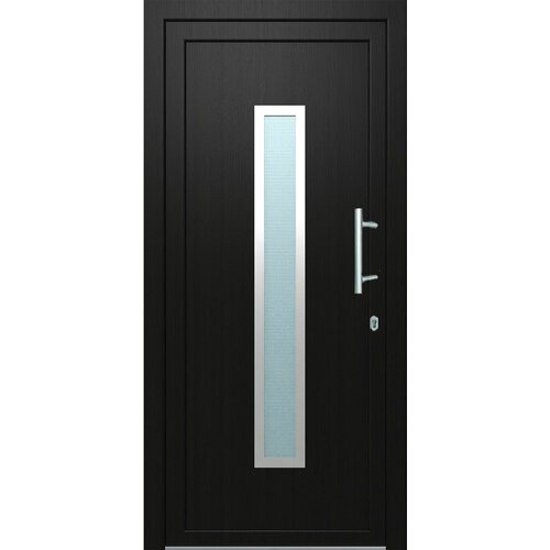 Solid elements zunanja vhodna vrata solid elements piran KF03 (70 x 1000 x 2100 mm, desna, zunaj antracitna, znotraj bela, pvc) Cene