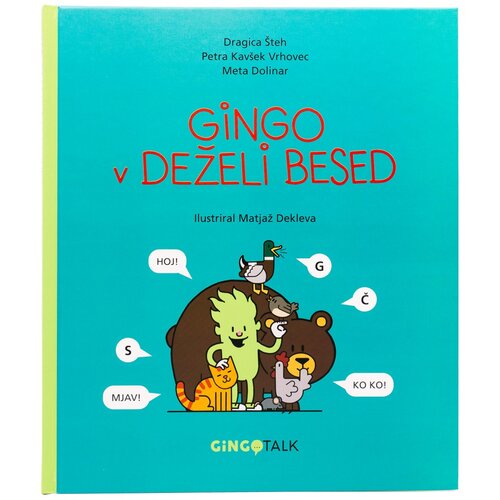 GingoTalk Knjiga &amp;quot;Gingo v deželi besed &amp;quot; Slike