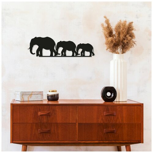 Wallity dekorativni metalni zidni ukras elephants Slike