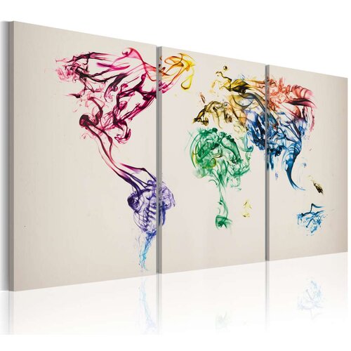  Slika - Abstract map of the World 60x30 Slike